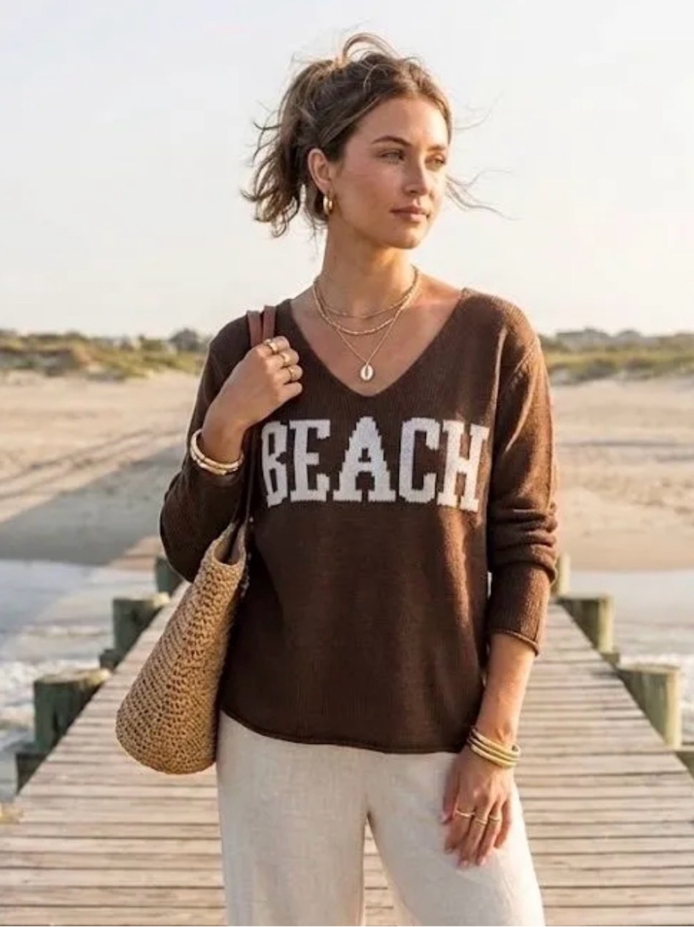 New zenana beach sweater  small medium large